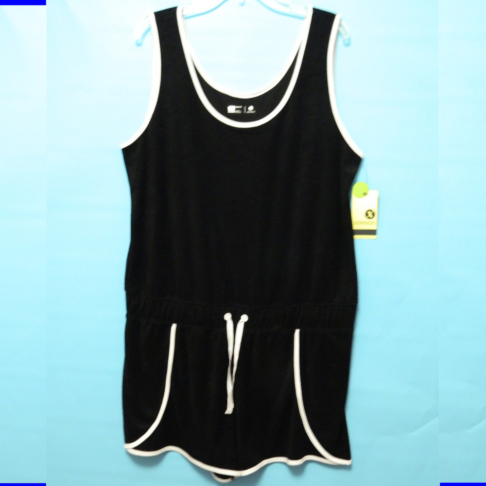 Xersion Romper Black Size Extra Large